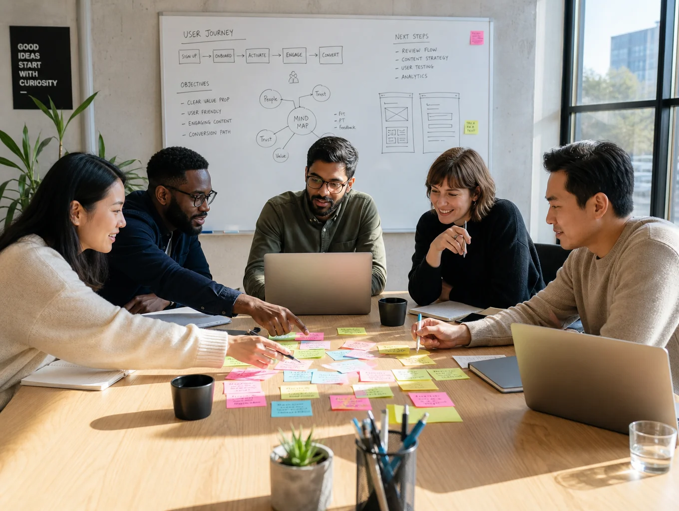 Professional setting illustrating organizational consulting